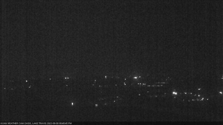 Lake Travis webcam, September 8, 2022 8:45 PM CT