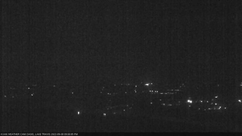 Lake Travis webcam, September 8, 2022 9:00 PM CT
