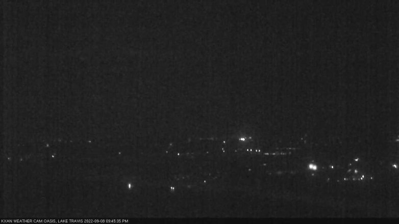 Lake Travis webcam, September 8, 2022 9:45 PM CT