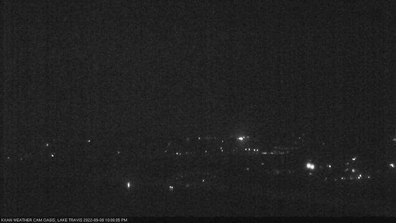 Lake Travis webcam, September 8, 2022 10:00 PM CT