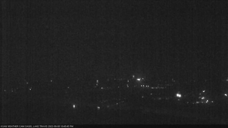 Lake Travis webcam, September 8, 2022 10:45 PM CT