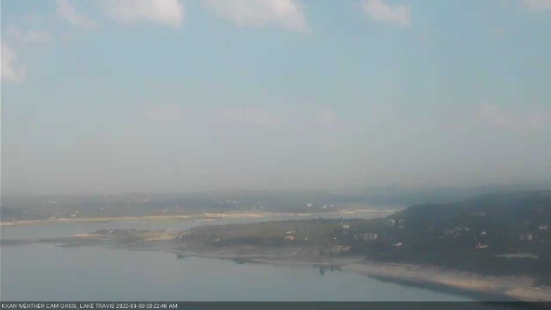 Lake Travis webcam, September 9, 2022 9:25 AM CT