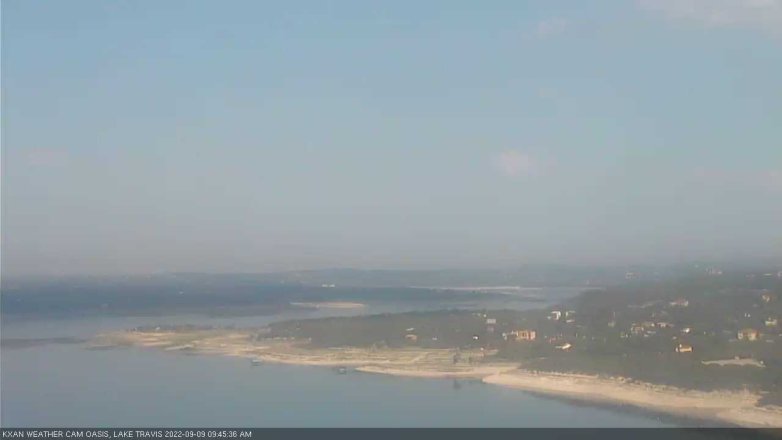Lake Travis webcam, September 9, 2022 9:45 AM CT