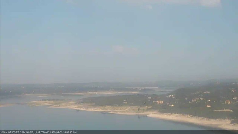 Lake Travis webcam, September 9, 2022 10:00 AM CT