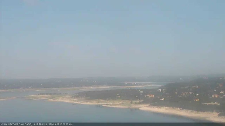Lake Travis webcam, September 9, 2022 10:25 AM CT