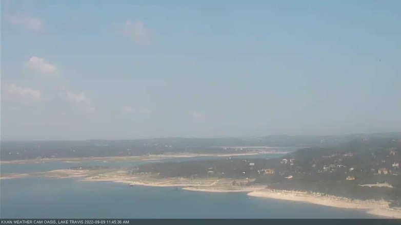 Lake Travis webcam, September 9, 2022 11:45 AM CT