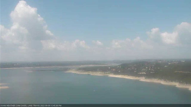 Lake Travis webcam, September 9, 2022 12:45 PM CT