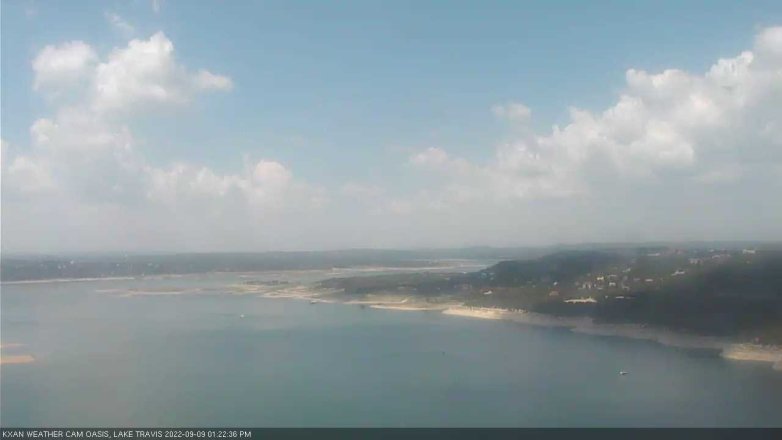 Lake Travis webcam, September 9, 2022 1:25 PM CT