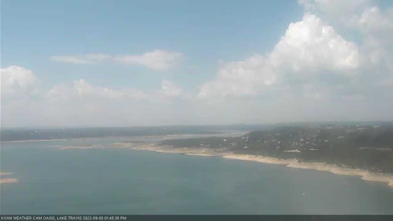 Lake Travis webcam, September 9, 2022 1:45 PM CT