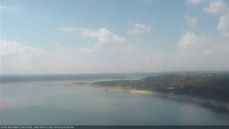 Lake Travis webcam, September 9, 2022 2:45 PM CT