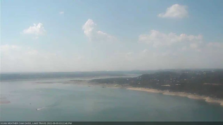Lake Travis webcam, September 9, 2022 3:25 PM CT