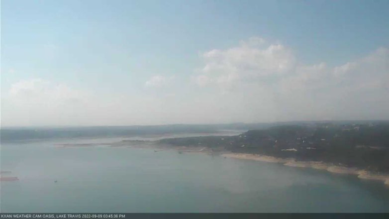 Lake Travis webcam, September 9, 2022 3:45 PM CT