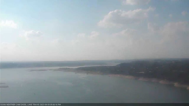 Lake Travis webcam, September 9, 2022 5:00 PM CT