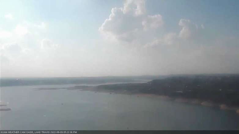 Lake Travis webcam, September 9, 2022 5:25 PM CT
