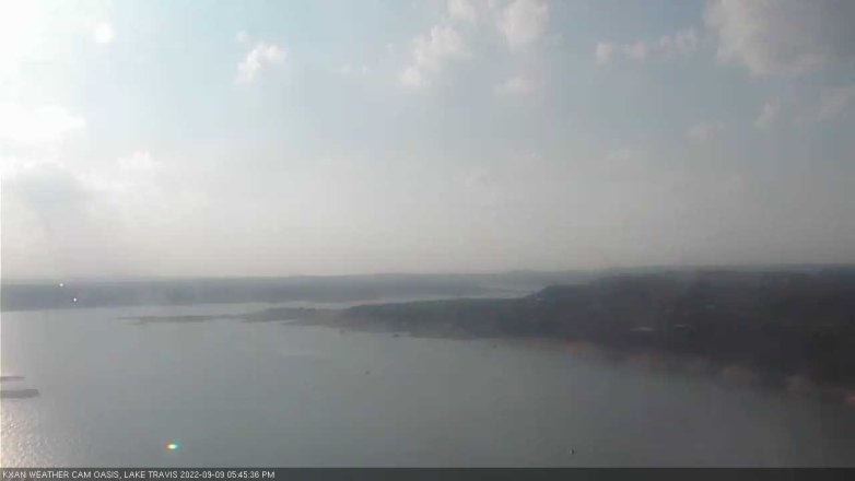 Lake Travis webcam, September 9, 2022 5:45 PM CT