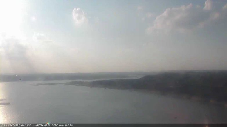 Lake Travis webcam, September 9, 2022 6:00 PM CT