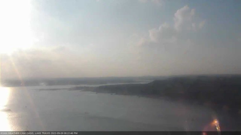 Lake Travis webcam, September 9, 2022 6:25 PM CT