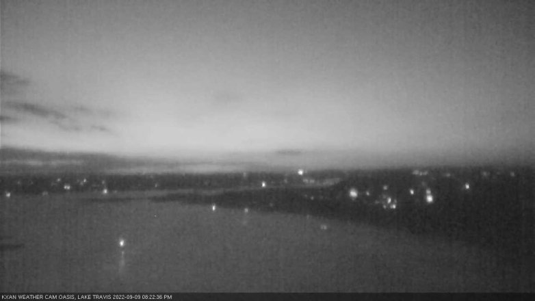 Lake Travis webcam, September 9, 2022 8:25 PM CT