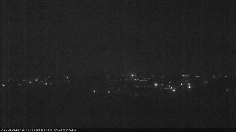 Lake Travis webcam, September 9, 2022 8:45 PM CT
