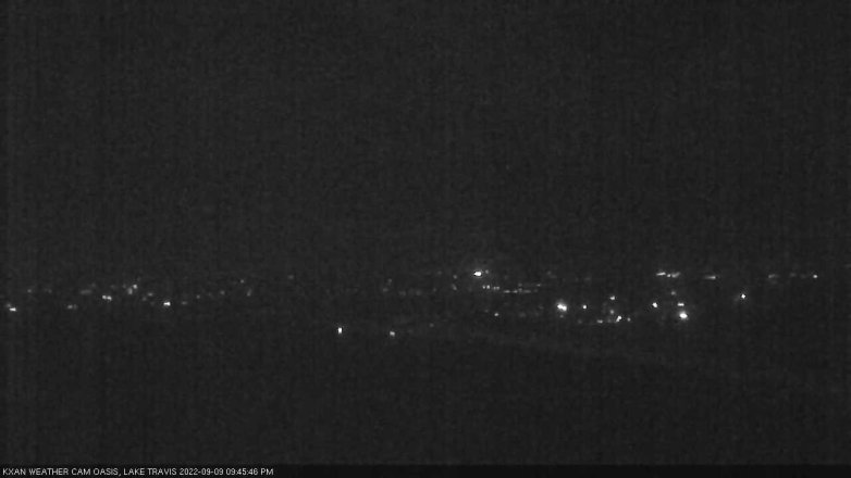 Lake Travis webcam, September 9, 2022 9:45 PM CT
