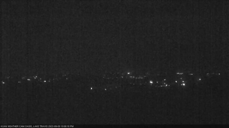 Lake Travis webcam, September 9, 2022 10:00 PM CT