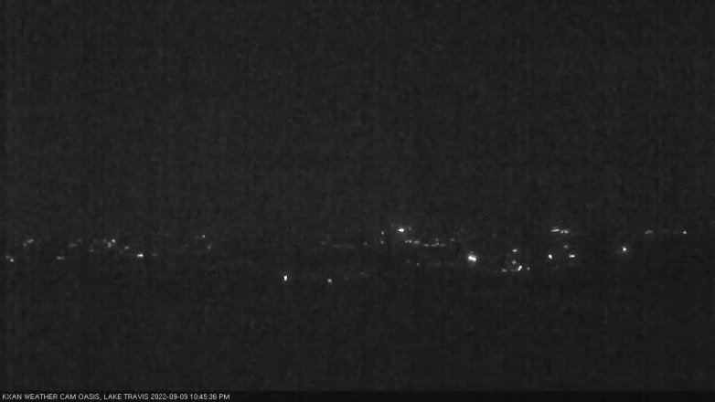 Lake Travis webcam, September 9, 2022 10:45 PM CT