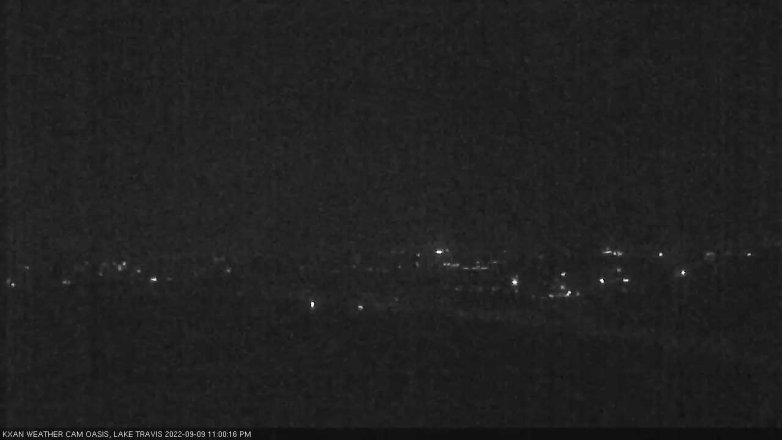 Lake Travis webcam, September 9, 2022 11:00 PM CT