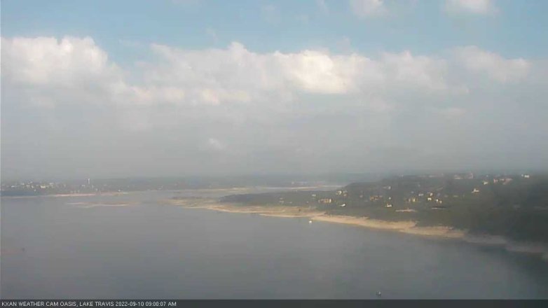Lake Travis webcam, September 10, 2022 9:00 AM CT
