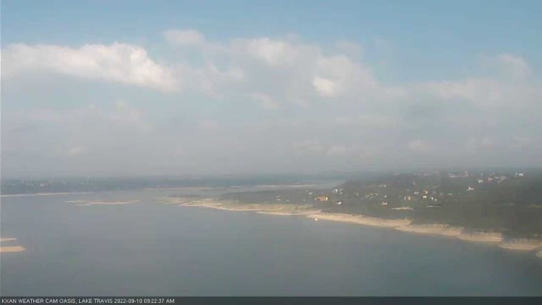 Lake Travis webcam, September 10, 2022 9:25 AM CT