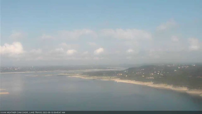 Lake Travis webcam, September 10, 2022 9:45 AM CT