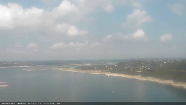Lake Travis webcam, September 10, 2022 10:45 AM CT