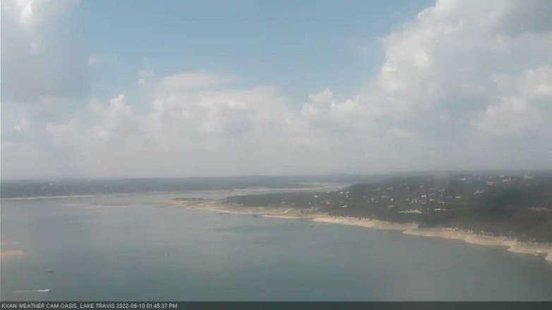 Lake Travis webcam, September 10, 2022 1:45 PM CT