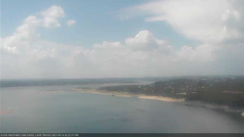 Lake Travis webcam, September 10, 2022 2:25 PM CT