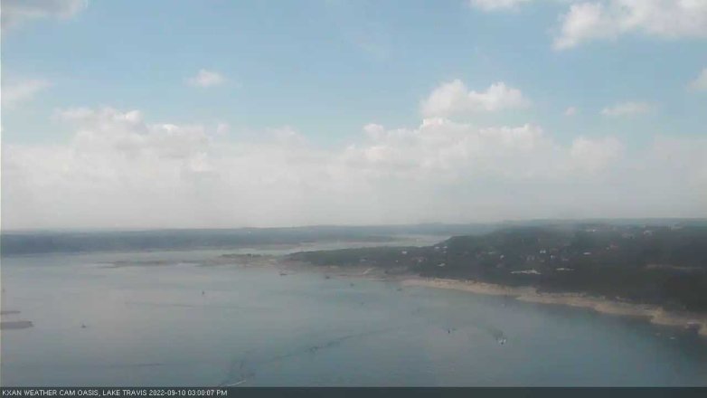 Lake Travis webcam, September 10, 2022 3:00 PM CT