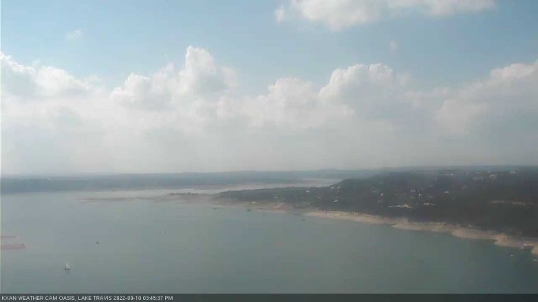 Lake Travis webcam, September 10, 2022 3:45 PM CT