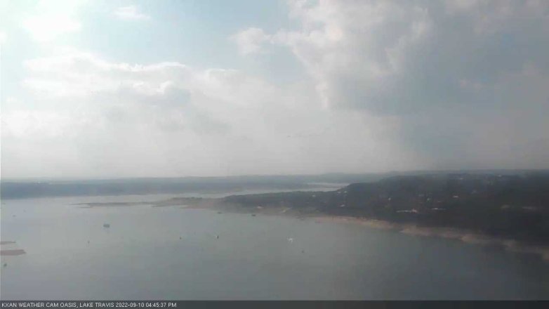 Lake Travis webcam, September 10, 2022 4:45 PM CT