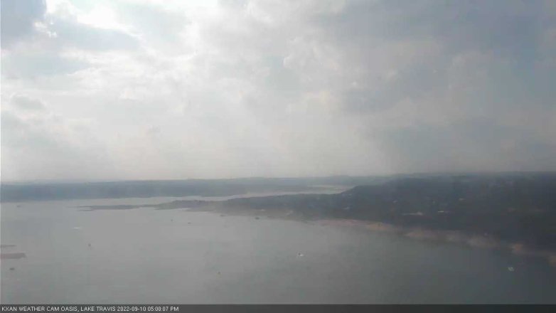 Lake Travis webcam, September 10, 2022 5:00 PM CT