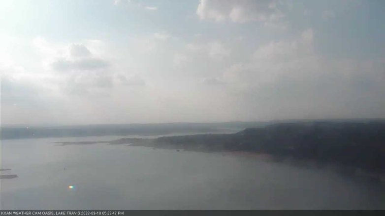 Lake Travis webcam, September 10, 2022 5:25 PM CT