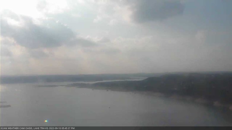 Lake Travis webcam, September 10, 2022 5:45 PM CT
