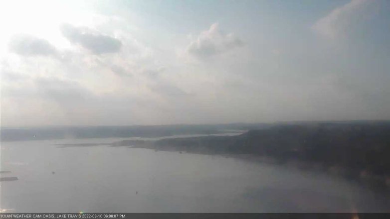 Lake Travis webcam, September 10, 2022 6:00 PM CT