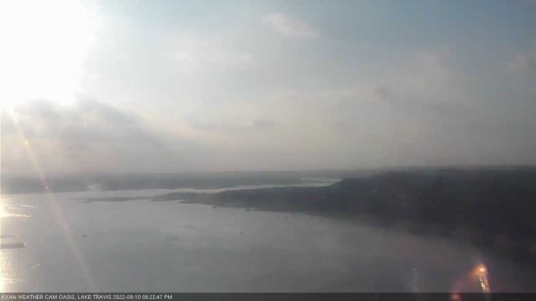 Lake Travis webcam, September 10, 2022 6:25 PM CT