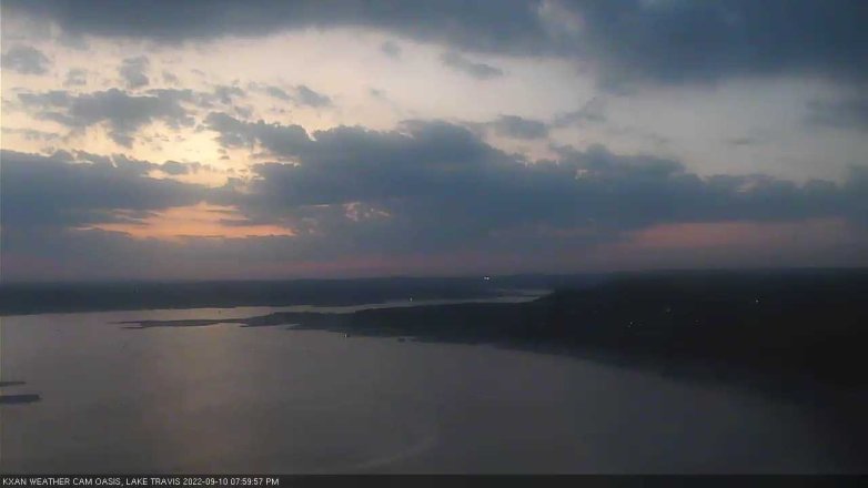 Lake Travis webcam, September 10, 2022 8:00 PM CT