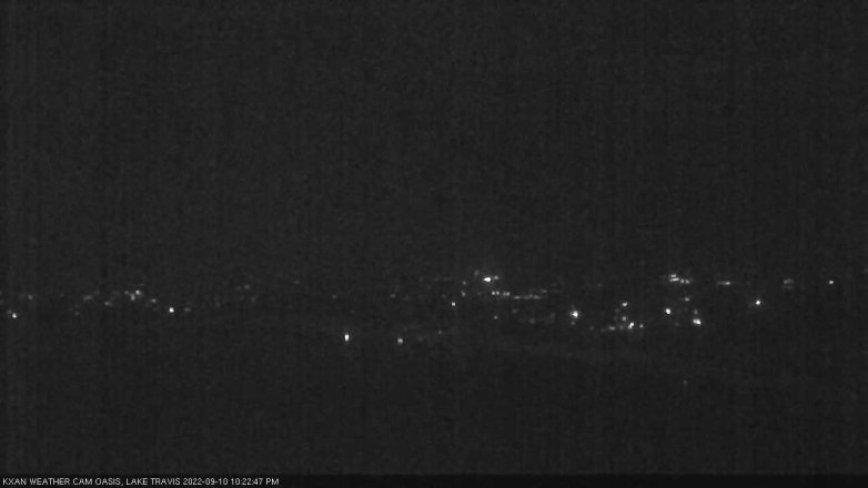 Lake Travis webcam, September 10, 2022 10:25 PM CT