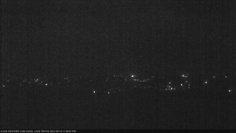 Lake Travis webcam, September 10, 2022 11:00 PM CT