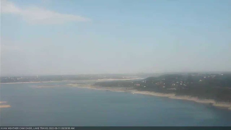 Lake Travis webcam, September 11, 2022 10:00 AM CT