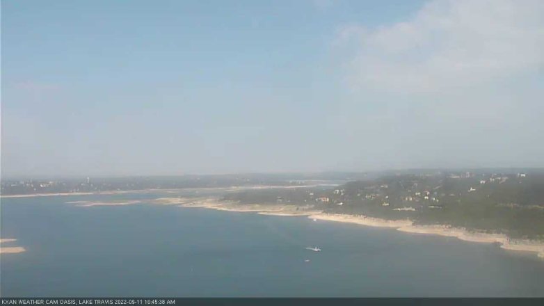 Lake Travis webcam, September 11, 2022 10:45 AM CT