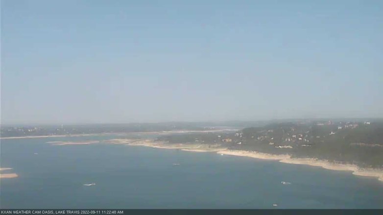 Lake Travis webcam, September 11, 2022 11:25 AM CT