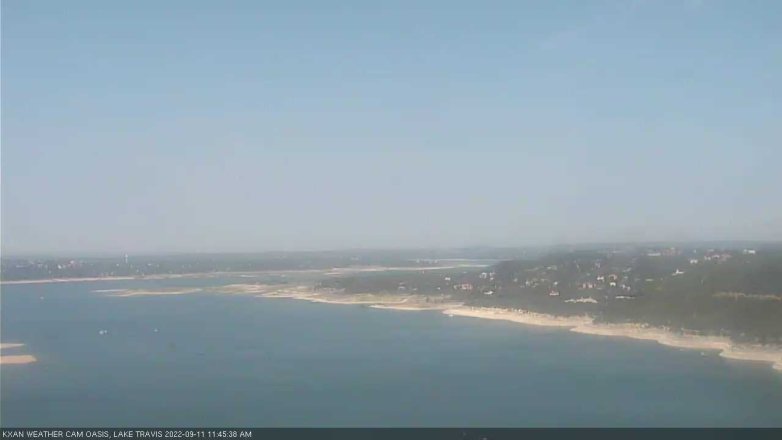 Lake Travis webcam, September 11, 2022 11:45 AM CT