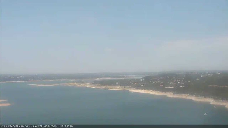 Lake Travis webcam, September 11, 2022 12:25 PM CT