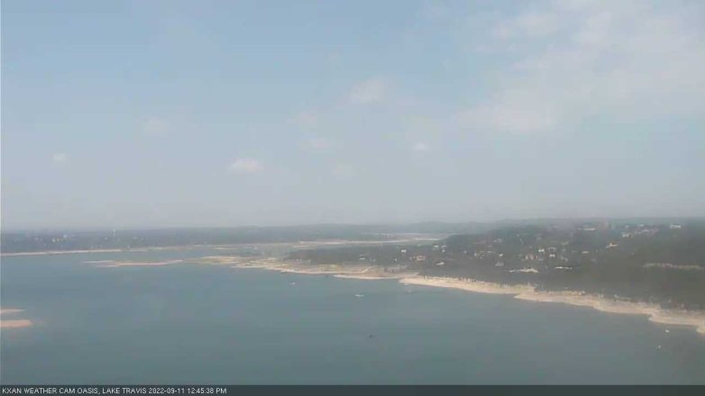 Lake Travis webcam, September 11, 2022 12:45 PM CT